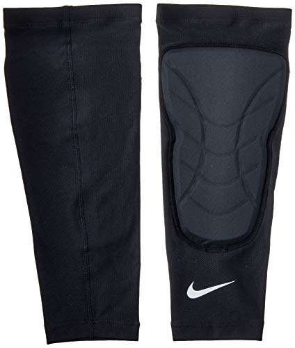 Plisado alarma Con qué frecuencia Nike Hyperstrong Padded Shin Sleeves Black/White Size Large/X-Large –  FitnessMarketplace
